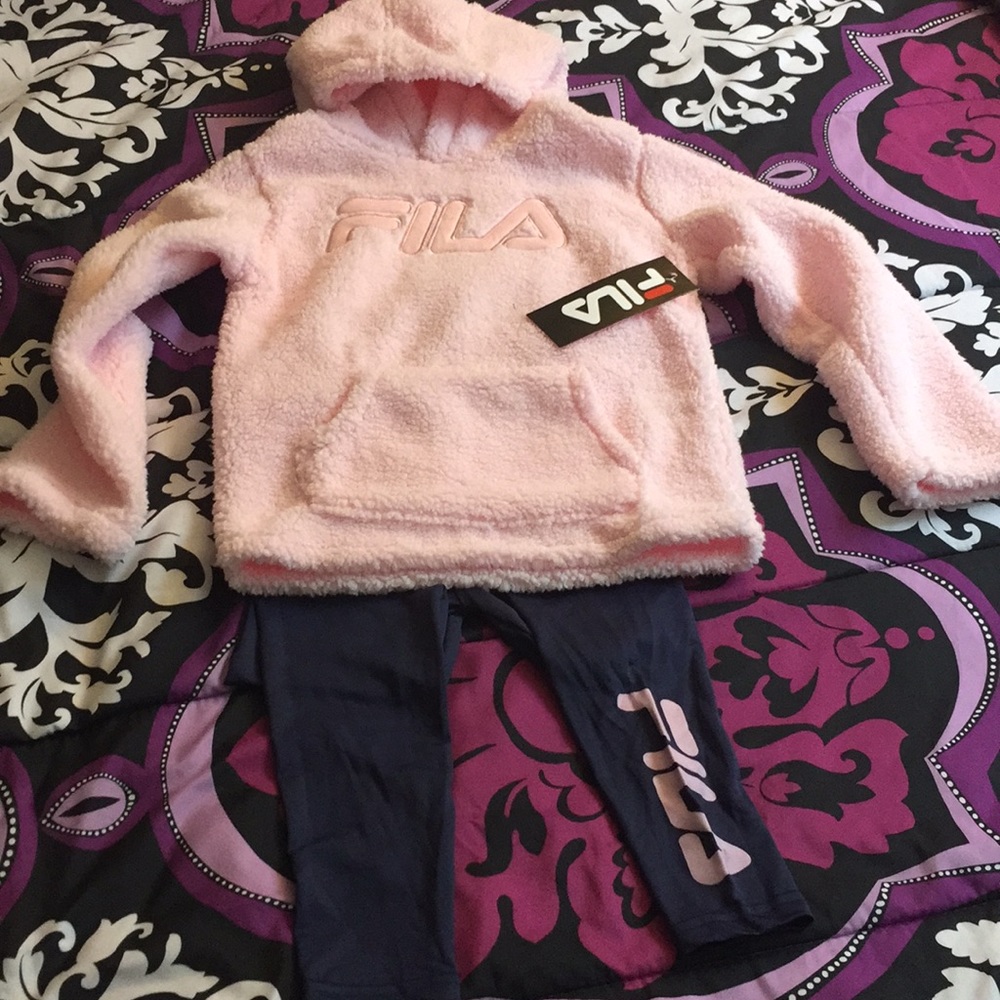 NWT Fila leggings and Sherpa top - Picture 2 of 4